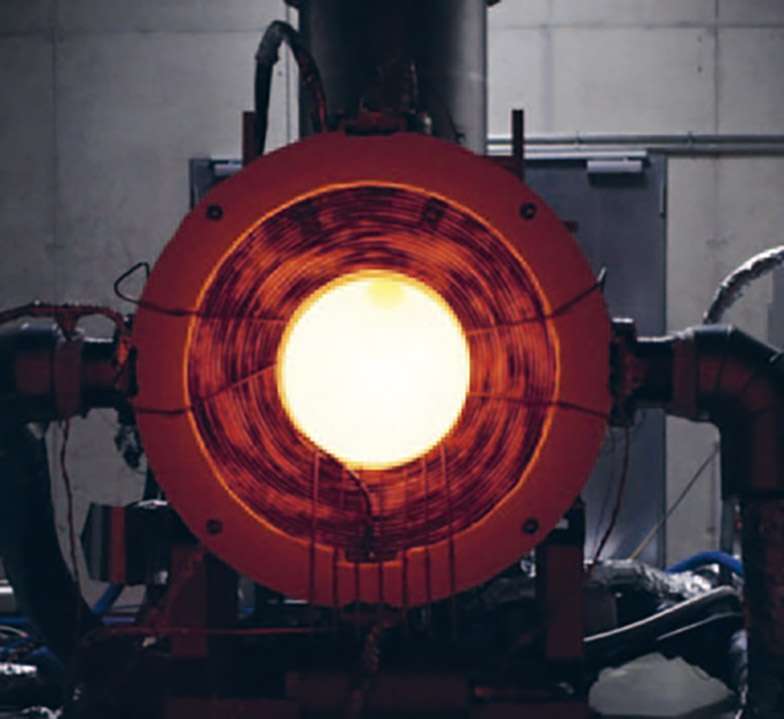 Le récepteur solaire de l’entreprise Synhelion SA atteignant plus de 1500°C.